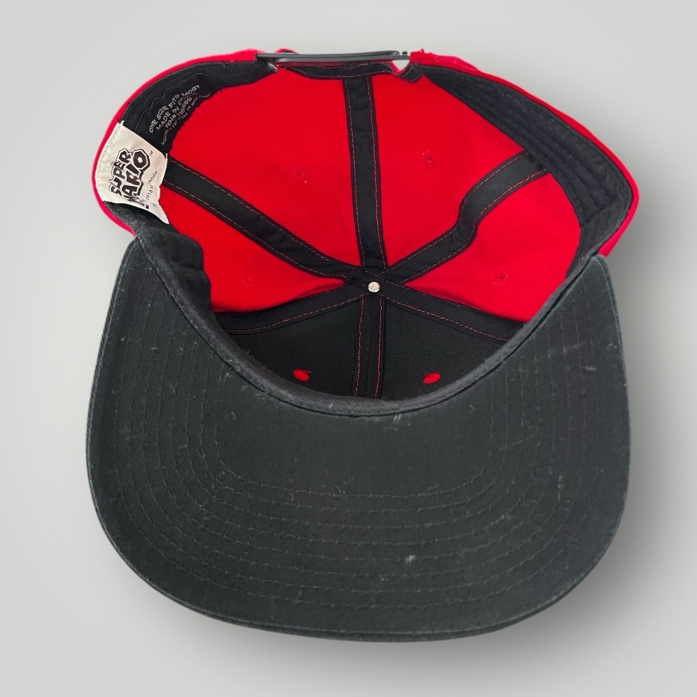 Nintendo Super Mario Cap One Size Adjustable Back Red Pre Owned Great Condition - Picture 4 of 14